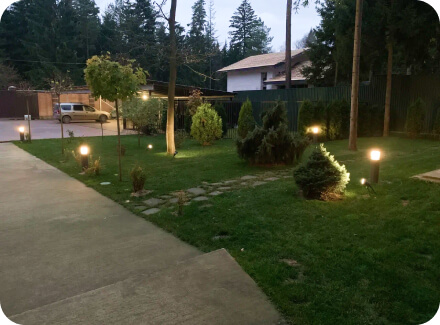 Ландшафтное освещение для участка